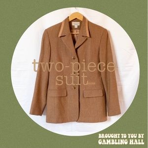vintage tweed two piece women's suit